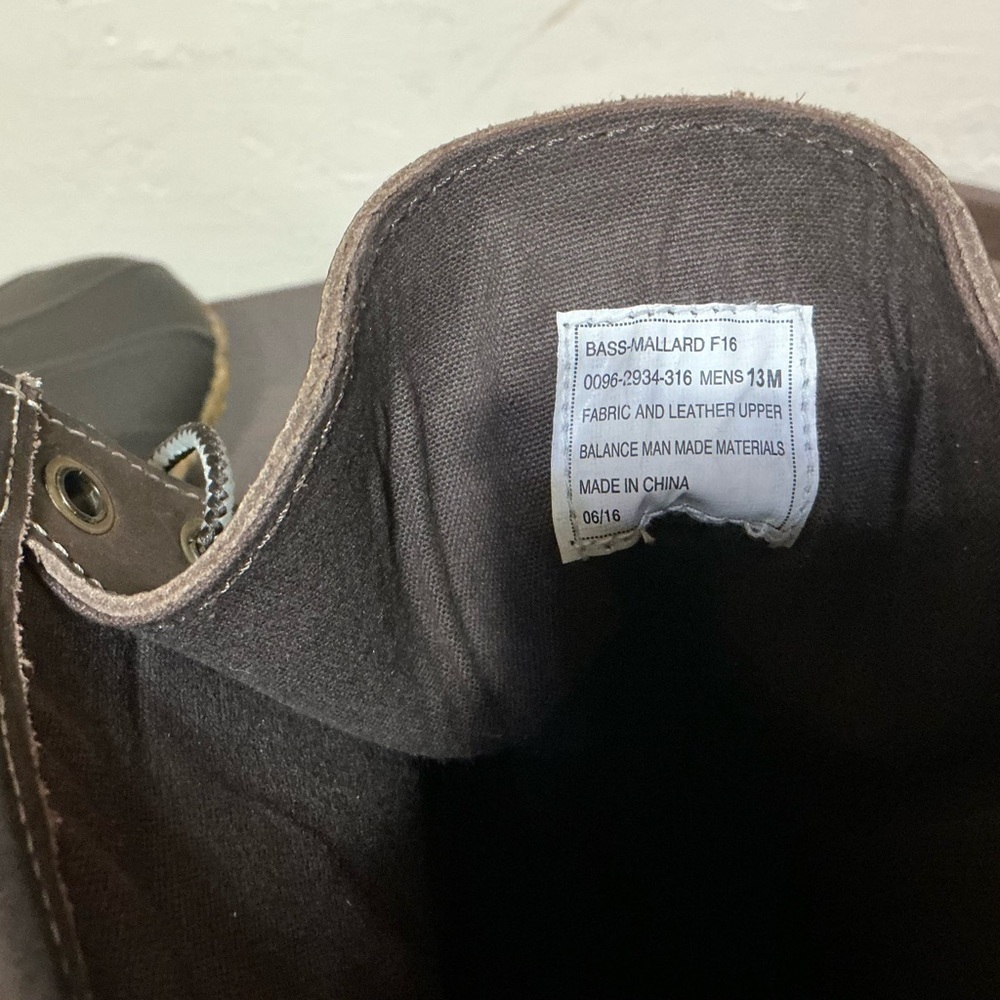 G.H. Bass & Co. Men's Duck Boots - Olive and Tan - Picture 6 of 8